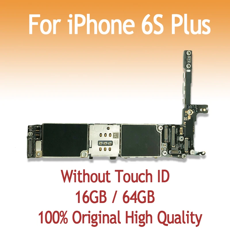 16 Гб 64 Гб оригинальная материнская плата для iPhone 6S Plus 5,5 дюймов без отпечатков пальцев без Touch ID Разблокировка логическая плата