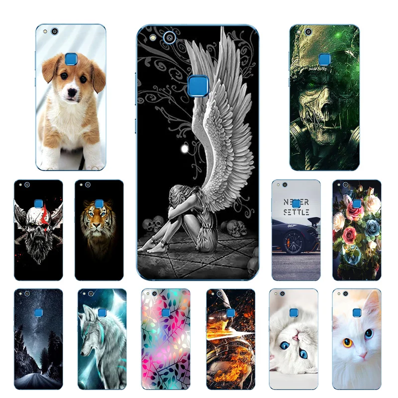 Чехол для телефона 5 2 дюйма Huawei P10 Lite прозрачный силиконовый чехол из ТПУ с узором