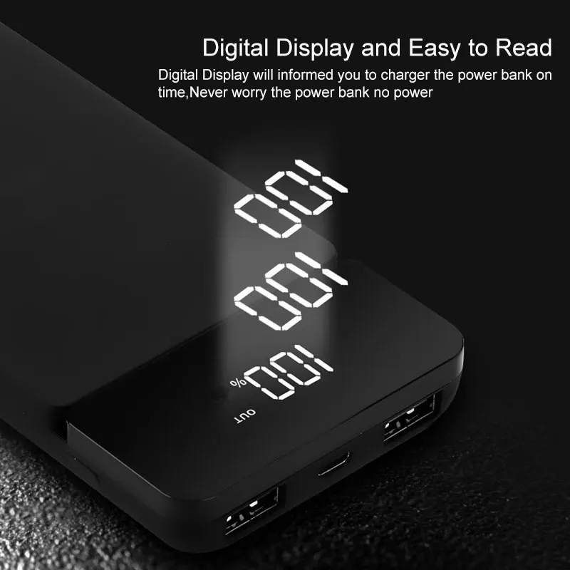 10000 мА/ч уникальный дизайн портативное зарядное устройство Power Bank Внешняя батарея