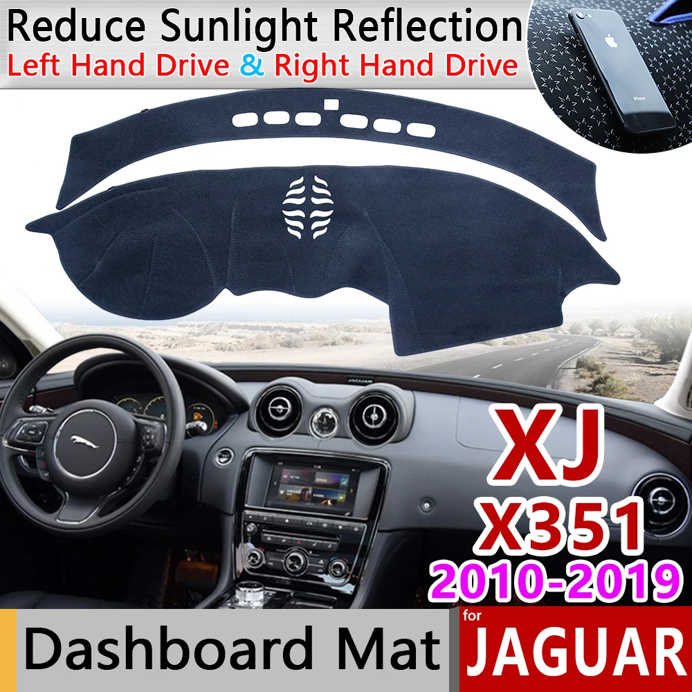 Для Jaguar XJ 2010 2019X351 Противоскользящий коврик на приборную панель Зонт приборной