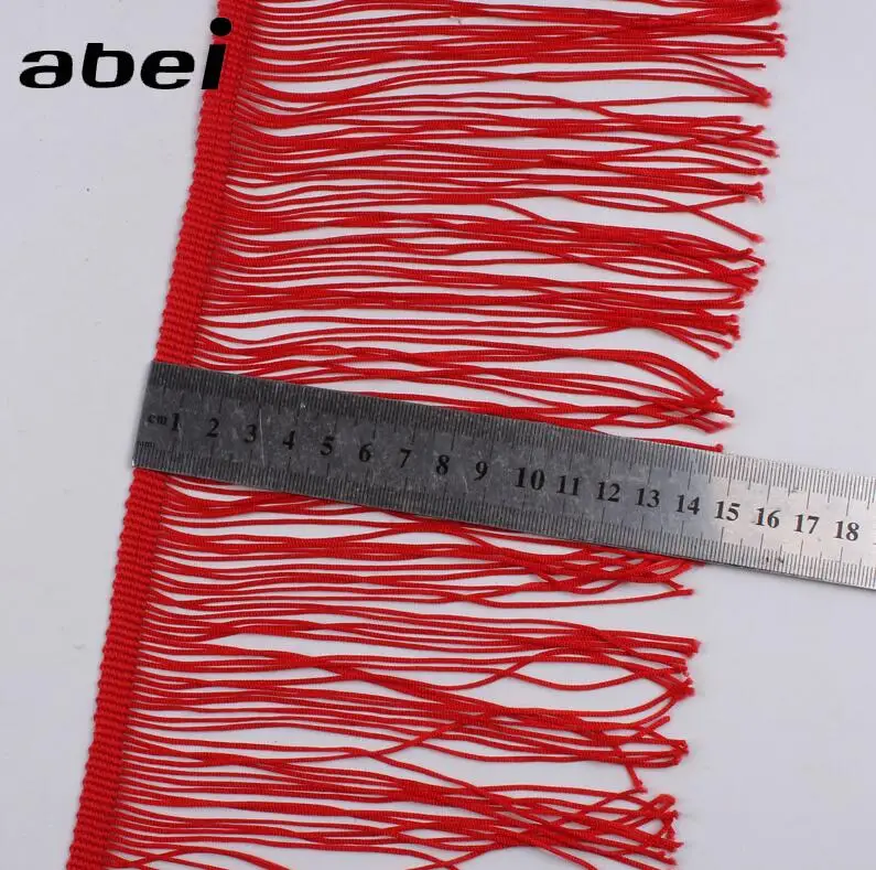 Red 15 см в ширину, 1 ярд золотые кисточки бахрома кружевные планки DIY Швейные сцены свадебное платье ленты штора ручной работы украшения стола - Цвет: Red