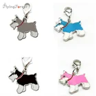Брелок 5 шт.  Лот Шнауцер Собака Подвески для Сумки DIY Pet Dog Подвеска Сумочка Подвески Подвески Животных для Ювелирных Изделий Мешок Аксессуары