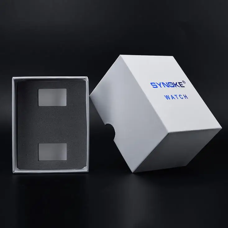 SYNOKE Led часы многофункциональные военные цифровые часы мужские водонепроницаемые мужские часы с двойным временем спортивные часы для улицы - Цвет: Gift Box