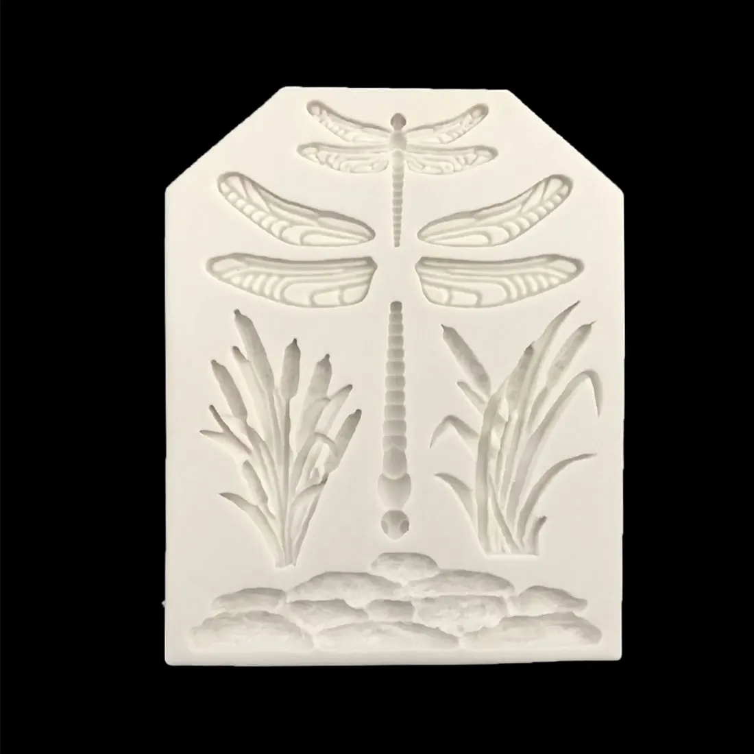 3D Dragonfly Grass Pattern Silicone Cake Mold Safe Kitchen Baking Fondant Non-stick Mould Cookie Tool | Дом и сад