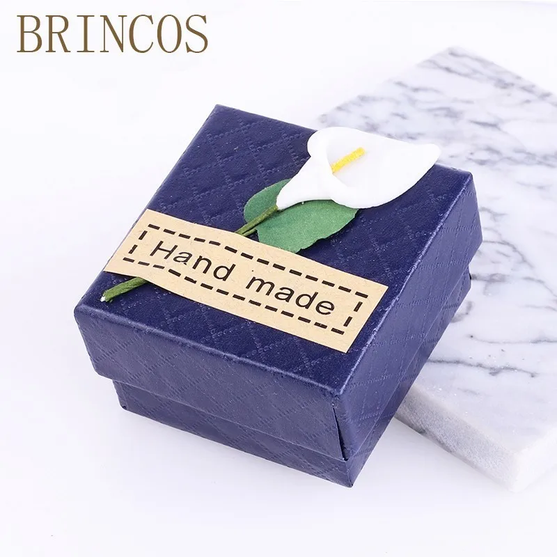 5x5x3cm 8 Подарочная коробка продажи новой площади шкатулка для ювелирных изделий Обручение кольцо, серьги, ожерелье держатель для браслета Черный, красный, белый цвета - Цвет: 5x5x3cm 8
