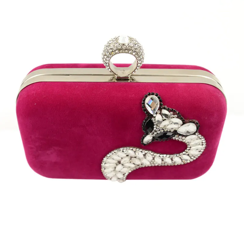 Стразы женские сумки-клатчи с бриллиантами и кольцом для пальцев модные вечерние