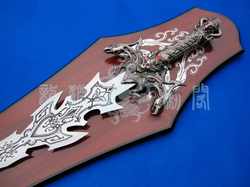 S4009 меч с двумя боковыми лезвиями красный глаз|king of demons|king swordking snake |