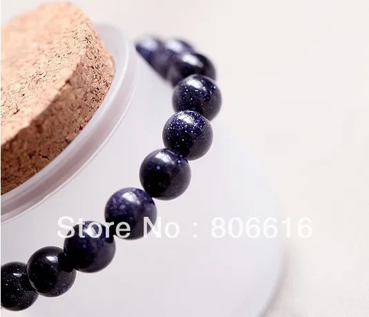 

8mm 96pcs Round Aventurine GOLDSTONE - BLUE Natural Stone Loose Strands Jewelry Semi-precious