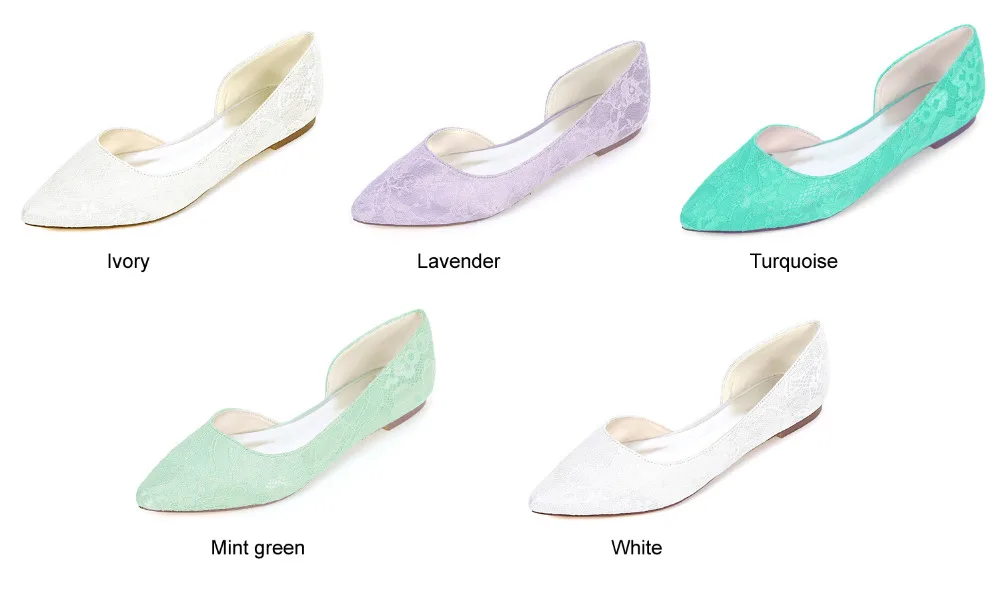 Женская кружевная обувь на плоской подошве с острым носком|Обувь без каблука| |