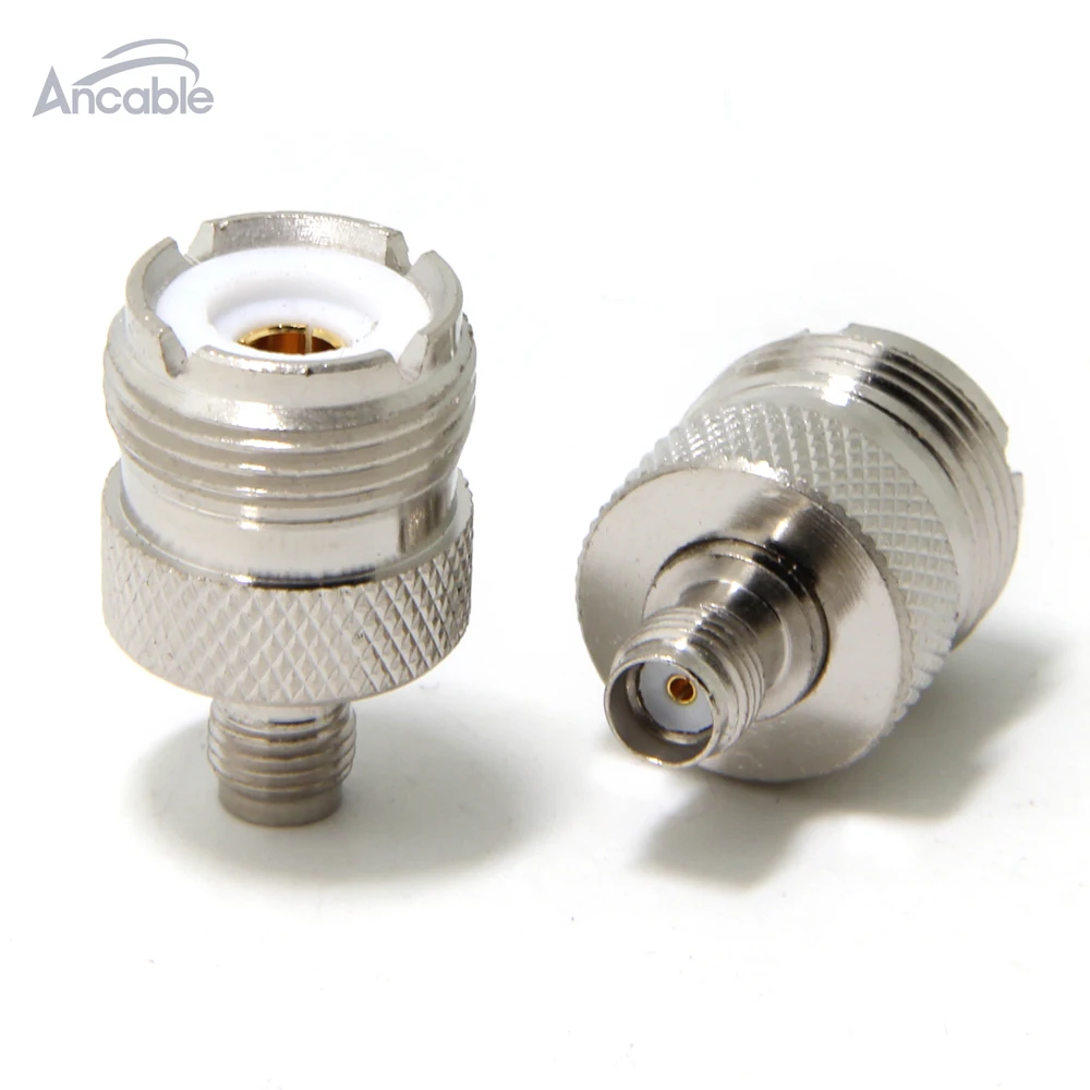 

Ancable UHF Female SO-239 to SMA Female Jack (Pack of 2) RF Coaxial Coax Antenna Adapter Connector