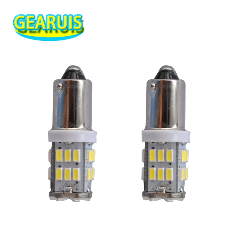 4 шт. Автомобильные светодиодные лампы 12 В BA9S 30 SMD 3014 T4W лм|ba9s base|led screw light12v car led lamp |