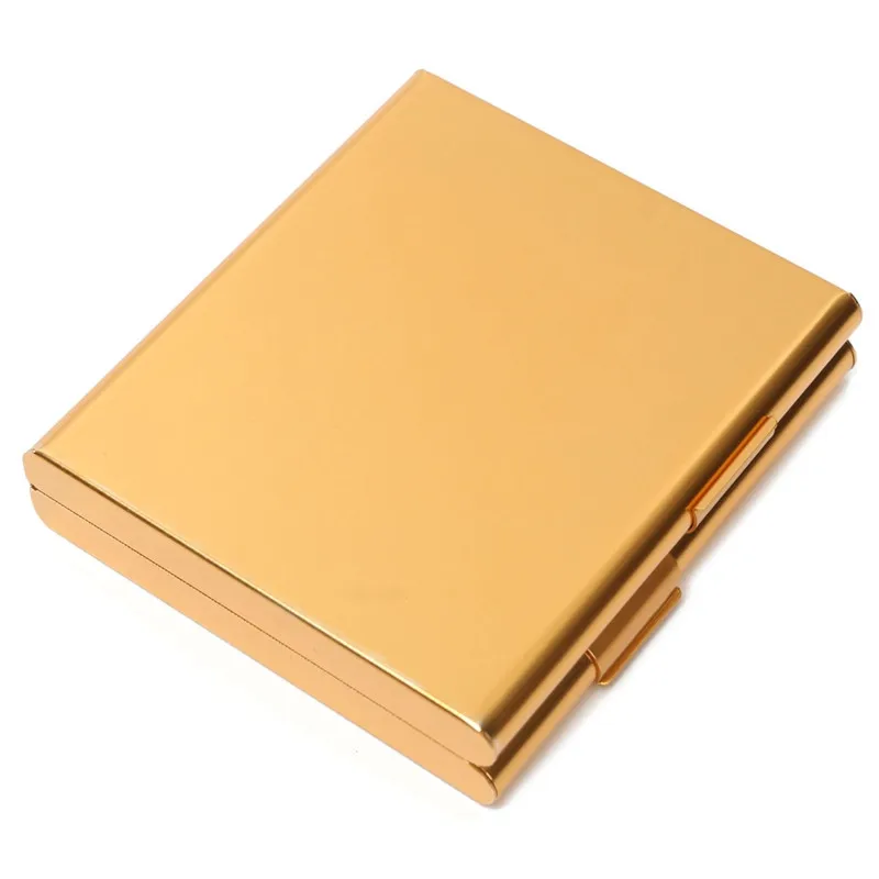 Алюминиевый Чехол для сигарет держатель 20 двусторонний открывающийся карман