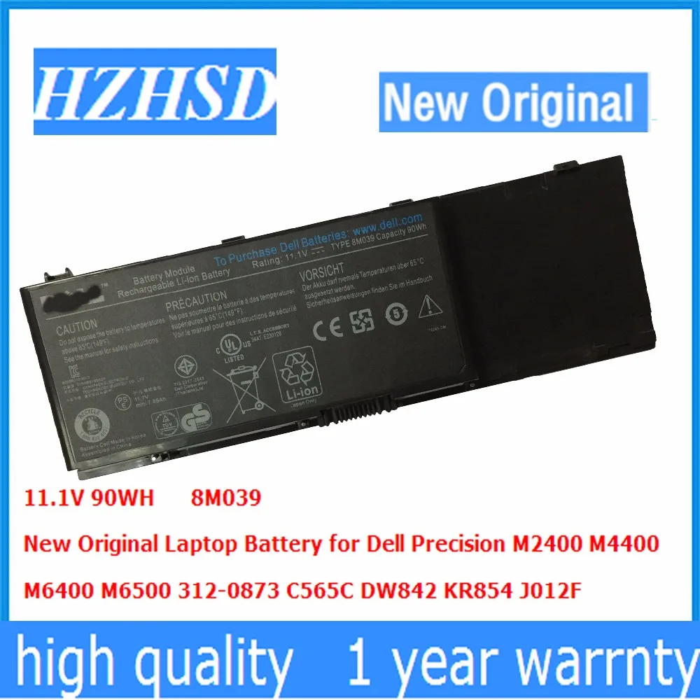 11 1 V 90WH/9 ячеечная новая Оригинальная 8M039 ноутбук Батарея для Dell Precision M2400 M4400 M6400 M6500