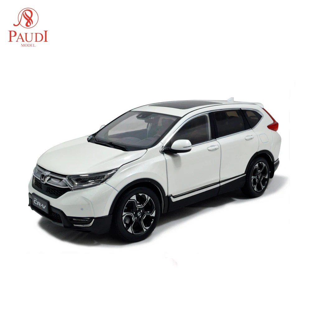 Paudi модель 1:18 1/18 масштаб Honda CR V SUV белая литая модель автомобиля Игрушечная модель автомобиля открываются двери