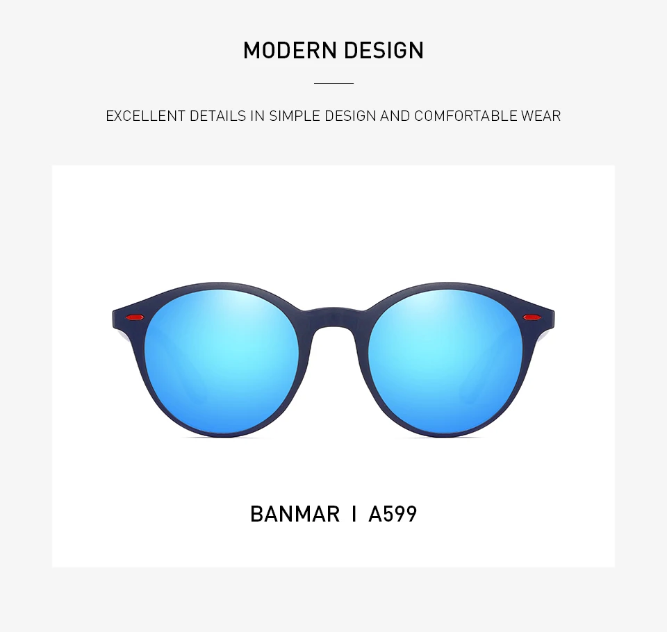 BANMAR Fashion Polarized Sunglasses Men TR90 Luxury Brand Designer Vintage Driving Night Sun Glasses Male Goggles Shadow UV400