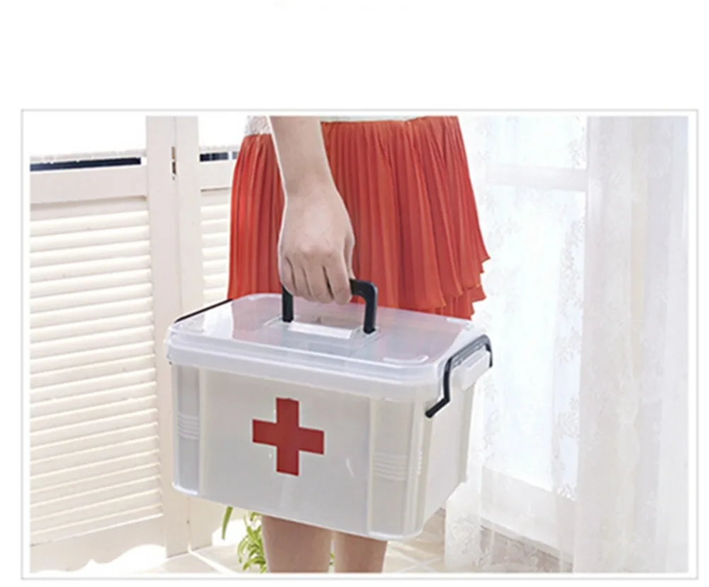 Бесплатная доставка большой семейный Домашний медицинский комод пластиковый