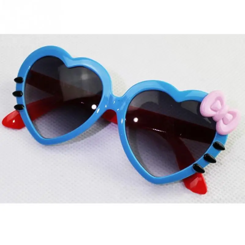 Крутые модные милые детские зеркальные солнцезащитные очки es Peach Heart очки-капли