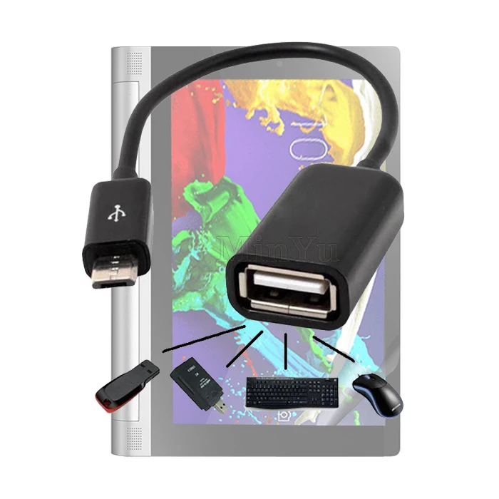 5 контактов Micro USB OTG к 2 0 адаптер для Lenovo Yoga 3 8 10 Tab A7 30 A8 50 A7600 Хост конвертер|usb 2.0