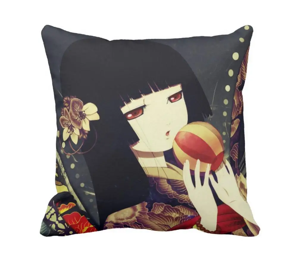 Jigoku Shoujo аниме 33 см x дюймов наволочки (две стороны)|pillow case|throw pillow casescover case |
