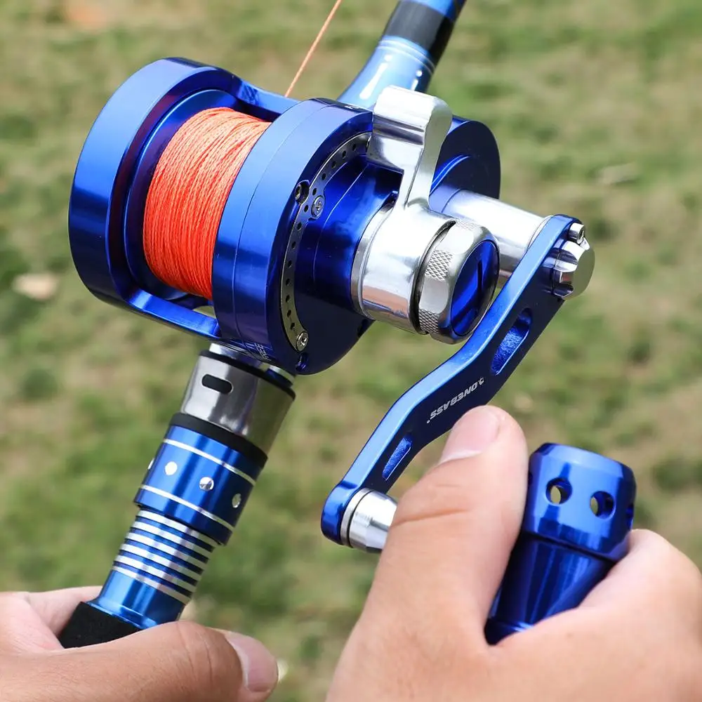 Sougayilang Metal Round Jigging Reel Saltwater Trolling Drum Reels Right Hand Fishing Sea Coil Baitcasting | Спорт и развлечения
