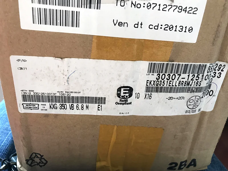 Горячая распродажа 10 шт/25 шт. японский оригинальный NIPPON 350V6.8UF электролитический