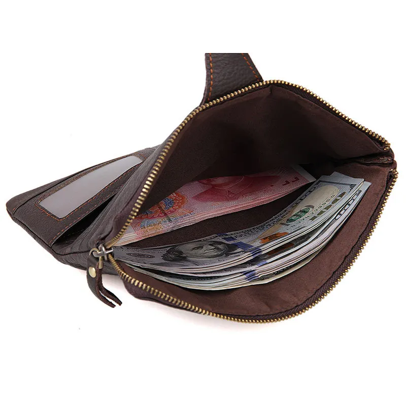 

DOLOVE Genuine Leather Classical Vintage Style Men Wallets Fashion Brand Purse Card Holder Wallet Man For Long Design Wallets