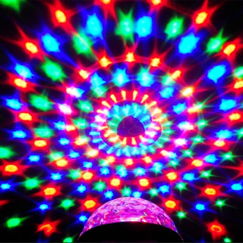 RGB Led сцена с прожекторами для дискотеки огни DJ диско шар Lumiere Звук Активированный
