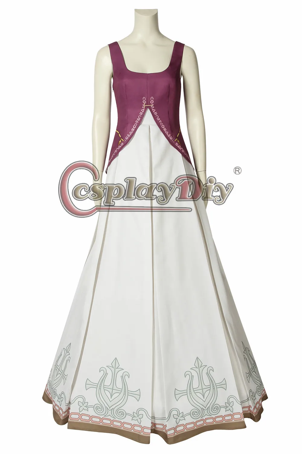 Cosplaydiy Zelda Twilight Princess Gown Dresses Cosplay Costume Halloween Full Set Outfits Custom Made