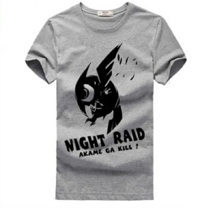 Аниме Akame Ga Kill Night Raid Костюм Япония Манга комикс хлопок 01 футболка Kiru tee|manga comics|akame ga