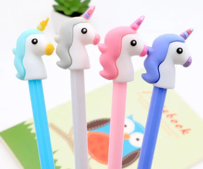 1 шт. милый Единорог гелевая ручка в стиле мультфильма Kawaii креативные