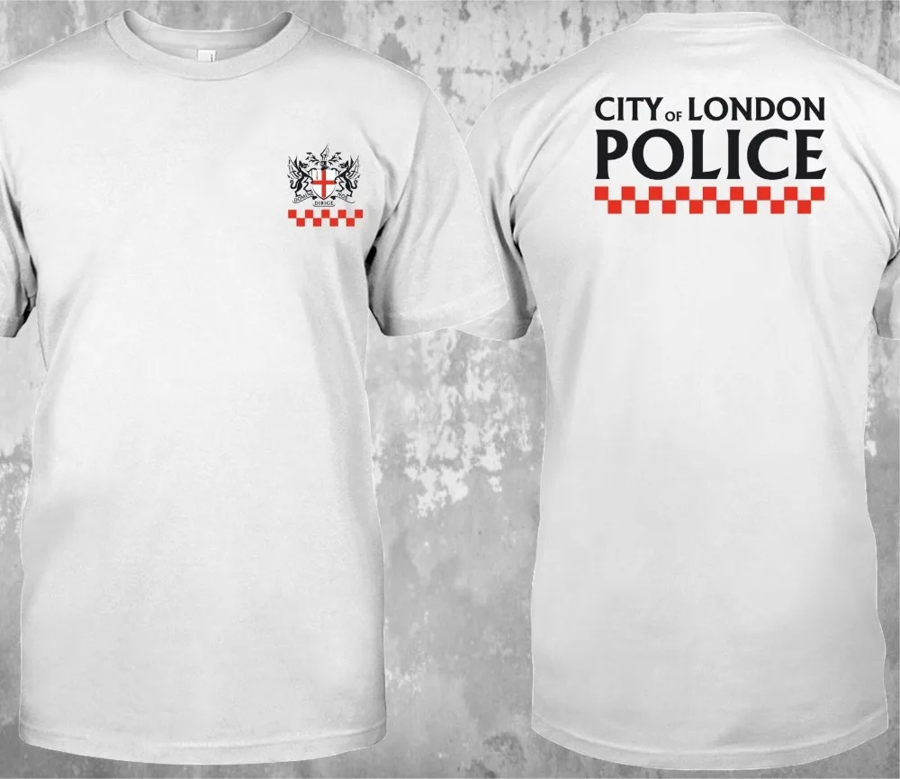 

New Uk United Kingdom London Police Department - Custom 2019 Summer Short Sleeve Cotton Man Clothing Concert T Shirts