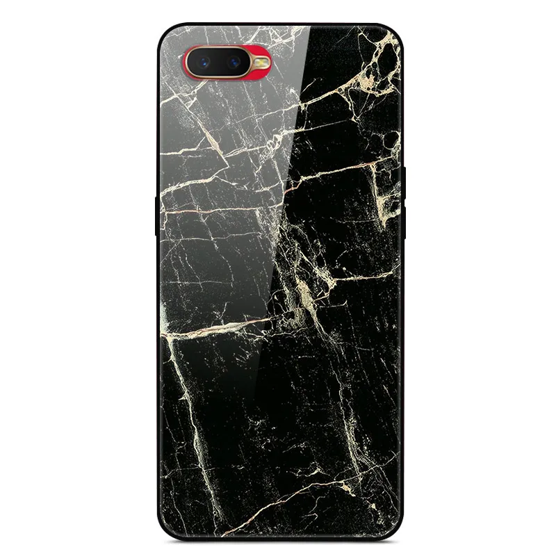 1 Закаленное стекло Чехол для OPPO RX17 Neo Case Жесткий ПК Красочная задняя крышка Для OPPO RX17 Pro RX 17 Neo RX17Neo Чехол для телефона с бампером - Цвет: 1