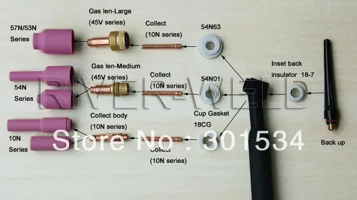 Фонарь сварочный 25 футов 7 6 м а с воздушным охлаждением | Инструменты