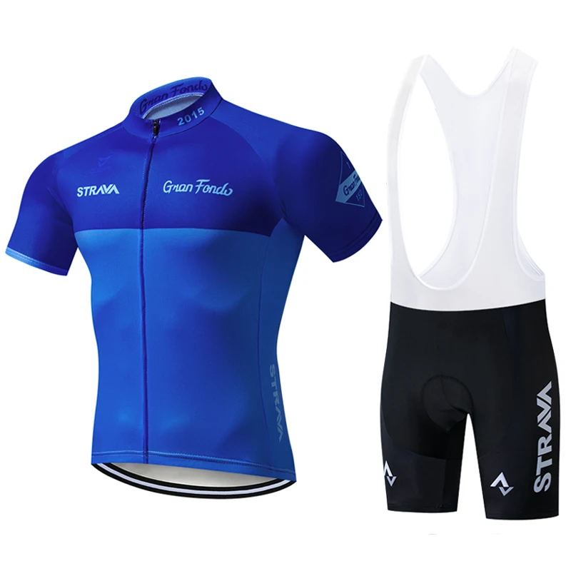 2019 Strava Мужской комплект Джерси для велоспорта Pro team мужская одежда с коротким