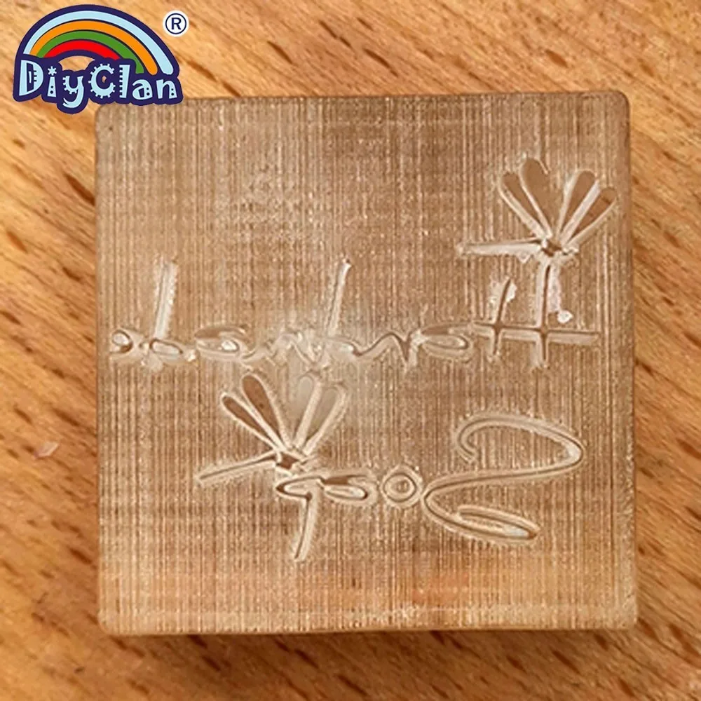 Transparent Soap Stamp For DIY Handmade Making Custom Patterns With Handle Z0125SZ | Дом и сад