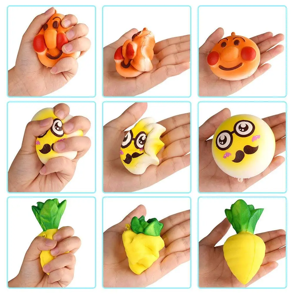 Mskwee случайный 20 шт слизи мягкий Jumbo средний мини медленно поднимающийся кавайный