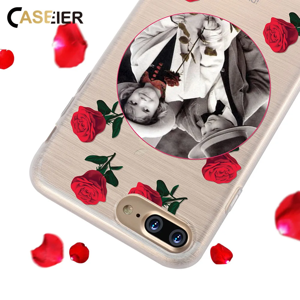 CASEIER заказной чехол для iPhone 6 6s 7 8 Мягкий ТПУ силиконовый X Plus 5 5S SE роскошный DIY