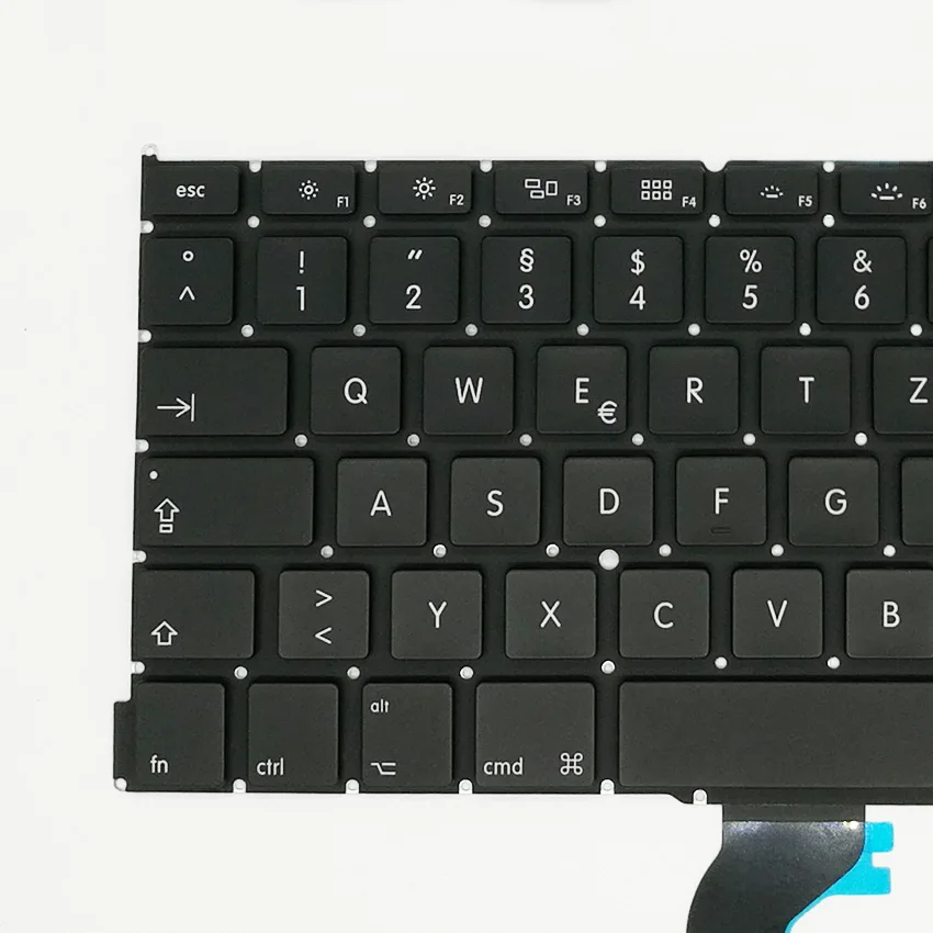 5 шт./лот Новая немецкая клавиатура Deutsch QWERTZ с подсветкой для MacBook Pro Retina 13 3 &quotA1502