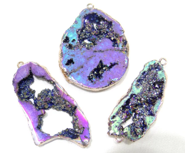 Groothandel титановый кристалл для рукоделия кварцевый камень подвесной 6 шт.|Шармы| |