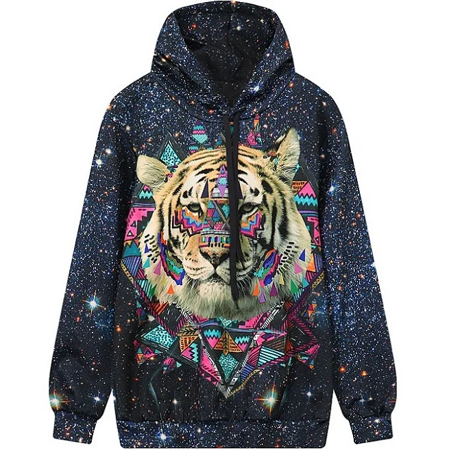 Для женщин Tie Dye цвет Толстовка зима 3D печатных повседневное плюс размеры Топ розовый свободные Galaxy узор над Размеры d пуловер - Цвет: 1079