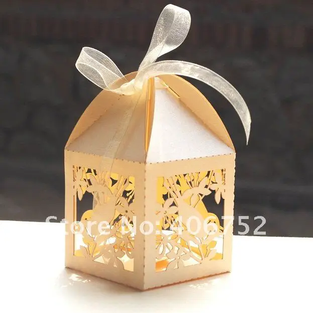 Свадебная коробка с лазерной резкой для конфет прозрачные коробки кексов на