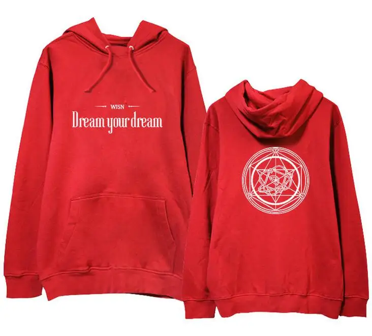 Новинка флисовый/тонкий пуловер Wjsn с рисунком альбома толстовки для фанатов kpop