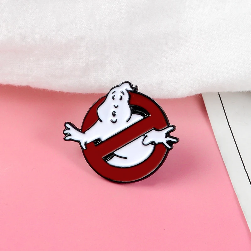 Брошь GHOSTBUSTERS из твердой эмали Нагрудный значок булавки для мужчин женщин