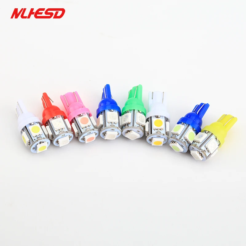 100 шт./лот грузовик светодиодный 24 В T10 W5W 5 SMD 5050 светодиод 5SMD светодиодов