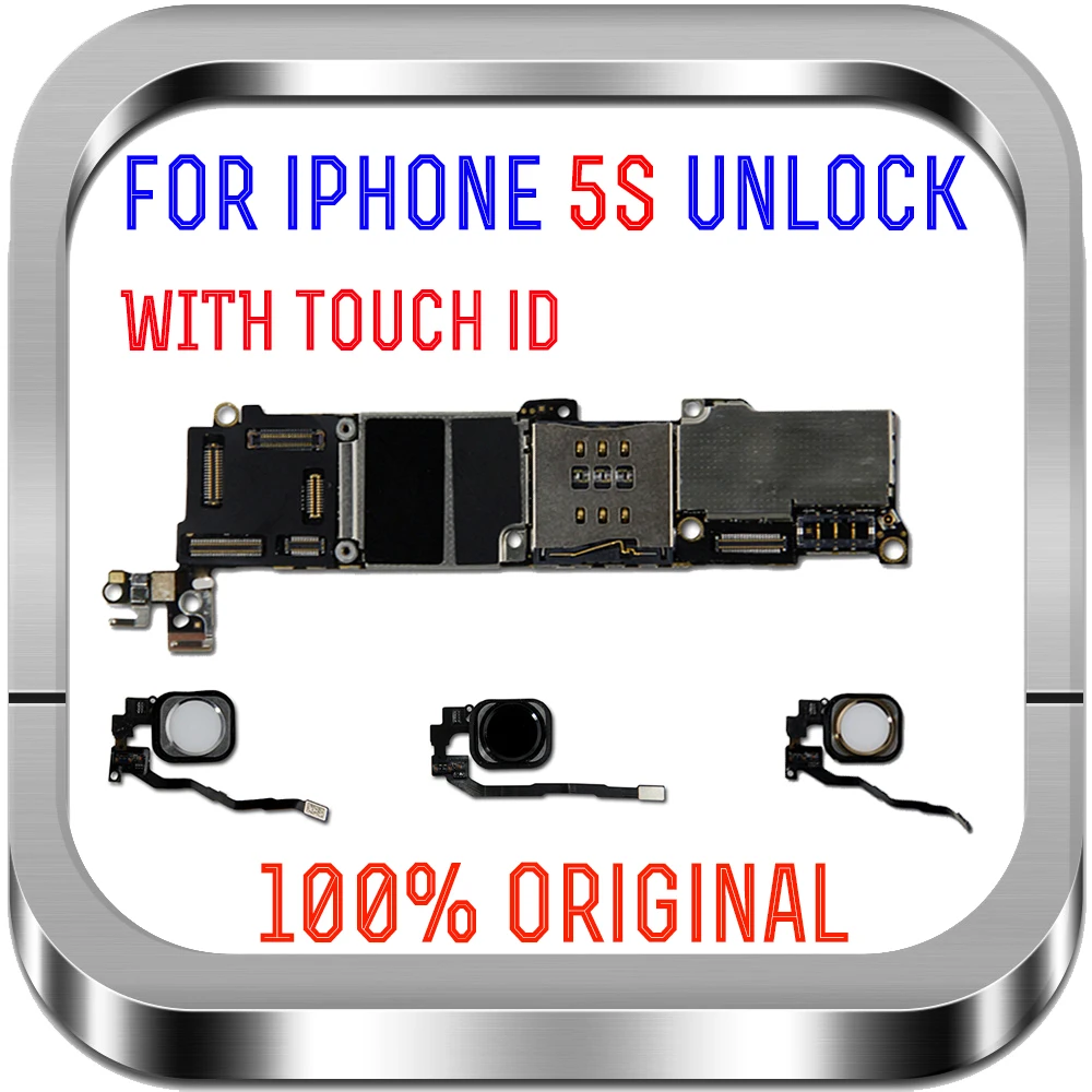 Материнская плата для iphone 5S с полной разблокировкой 16 ГБ/32 ГБ/64 ГБ 100% оригинал