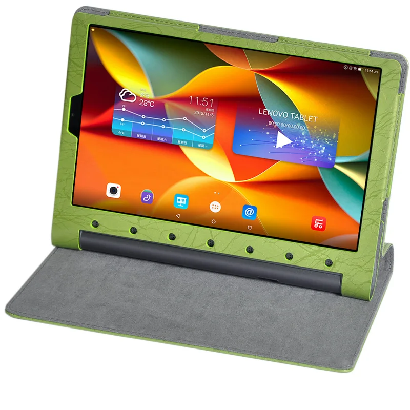 Чехол для планшета Lenovo Yoga Tab 3 Pro 10 X90 футляр из искусственной кожи с цветочным