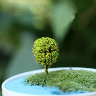 3.5cm 3 шт./компл. мини дерево пластиковые Сакура моделирование деревья ремесло растение горшок садовое украшение миниатюрное DIY Миниатюрные садовые украшения - Цвет: 3.5cm