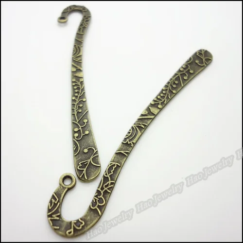 Оптовая продажа 6 шт. античные бронзовые закладки Очаровательная подвеска из