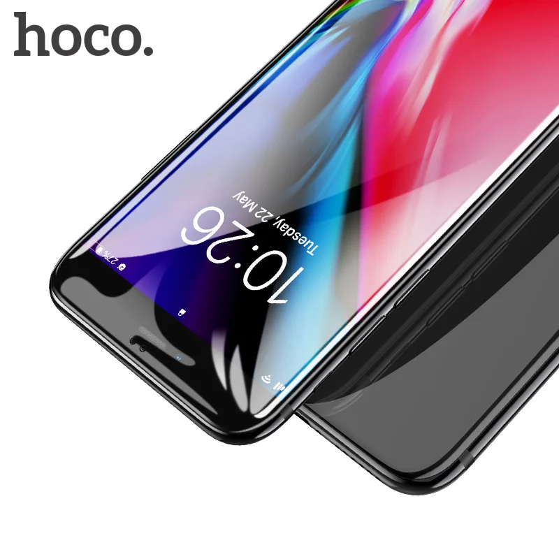 

Hoco для Apple iPhone 7 8 PLUS 3D защитное стекло плёнка 9H протектор экрана закаленное стекло полное покрытие для Сенсорного экрана Защита стекло на айф...