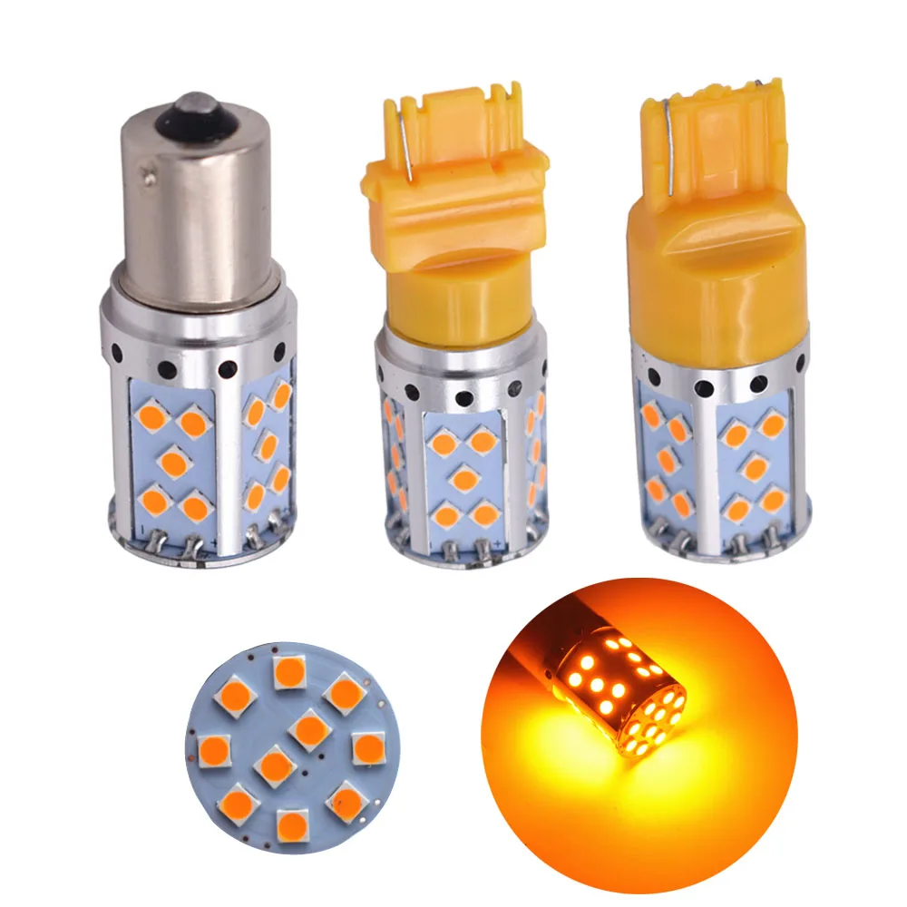 Светодиодсветодиодный лампа Canbus P21W 1156 BA15S T20 3156 7440 35 SMD 3030 2 шт.|Сигнальная лампа| |